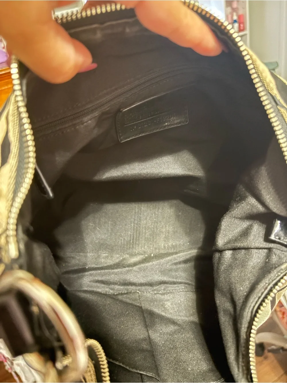 Coach Y2K Signature Stripe Hobo Bag